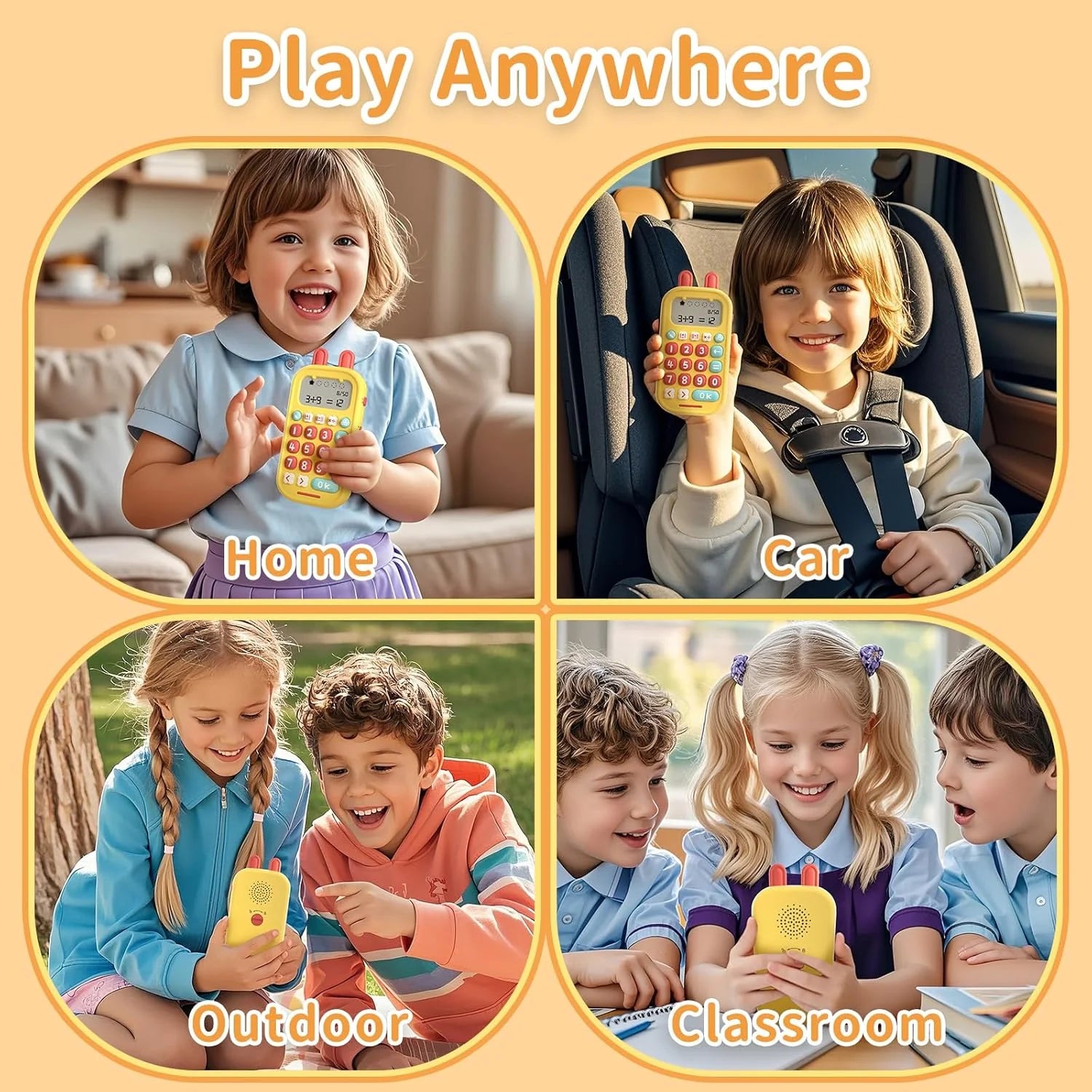 Math Games for Kids Ages 5-12, Portable Math Toys for Practicing Addition, Subtraction, Multiplication and Division, Fun Educational Toy with 5 Modes, 19 Math Games, and 50K Math Questions