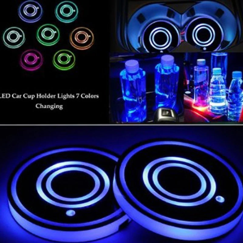 Car LED Light-Emitting Coasters Ambience Light