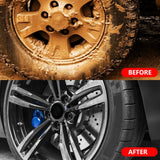 Car Wheel & Tire Cleaning Brush – Soft Bristle Alloy Wheel Cleaner
