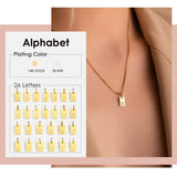 Initial Tag Necklace — 18K Gold Plated, Personalized