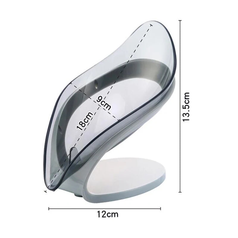Leaf-Shaped Soap Holder for Bathroom Use