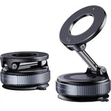360° Adjustable Rotating Folding Magnetic Phone Holder Vacuum Suction Mag Stand for Car Navigation Gym Kitchen - Universal GPS Streaming Bracket
