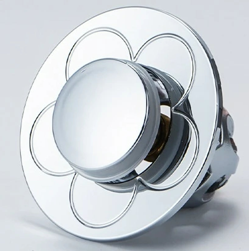 Universal Pop-Up Sink Stopper and Drain Plug for Bathroom Washbasins and Bathtubs