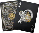 Waterproof Playing Cards, Deck of Cards, Poker Cards (Black)