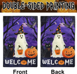 Halloween Garden Flag Halloween Decorations Happy Halloween Garden Flag