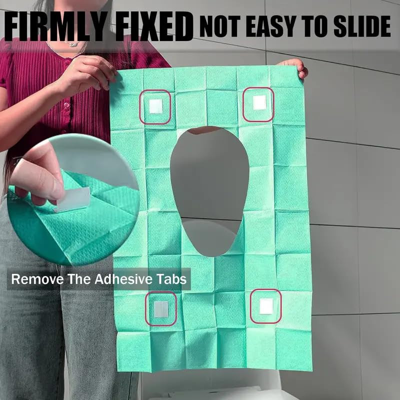 Disposable Toilet Seat Covers, Travel Size, 20 Pack, Gentle Toilet Seat Protectors for Home, Bathroom, Hotel, Salon, Adults and Kids