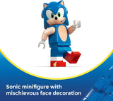 The Hedgehog Sonic: Speedster Lightning Race Car Toy for Boys & Girls - Toy Building Set W/Minifigure for Kids & Gamers, Ages 7+ - Gift Idea for Birthdays - 77117