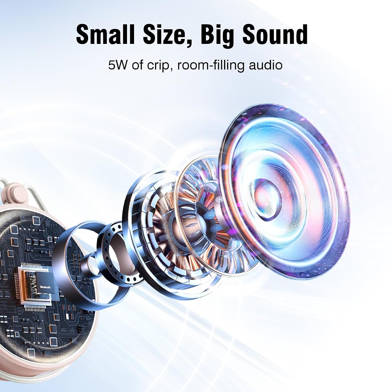 C12 IP67 Waterproof Shower Bluetooth Speakers Portable Small Speaker