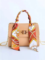 Women’S Crossbody Handbag Faux Leather Chain Strap Spring Shoulder Bag