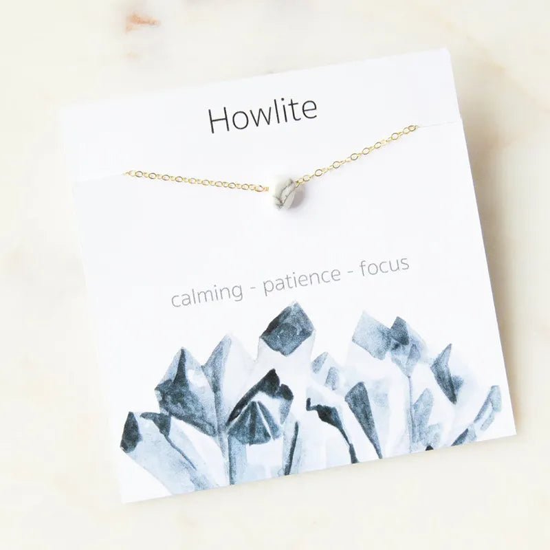 Stone Charm Necklace for Women — Raw Natural Gemstone Pendant