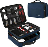 Electronics Organizer Travel Case, Cable Organizer Bag, Black