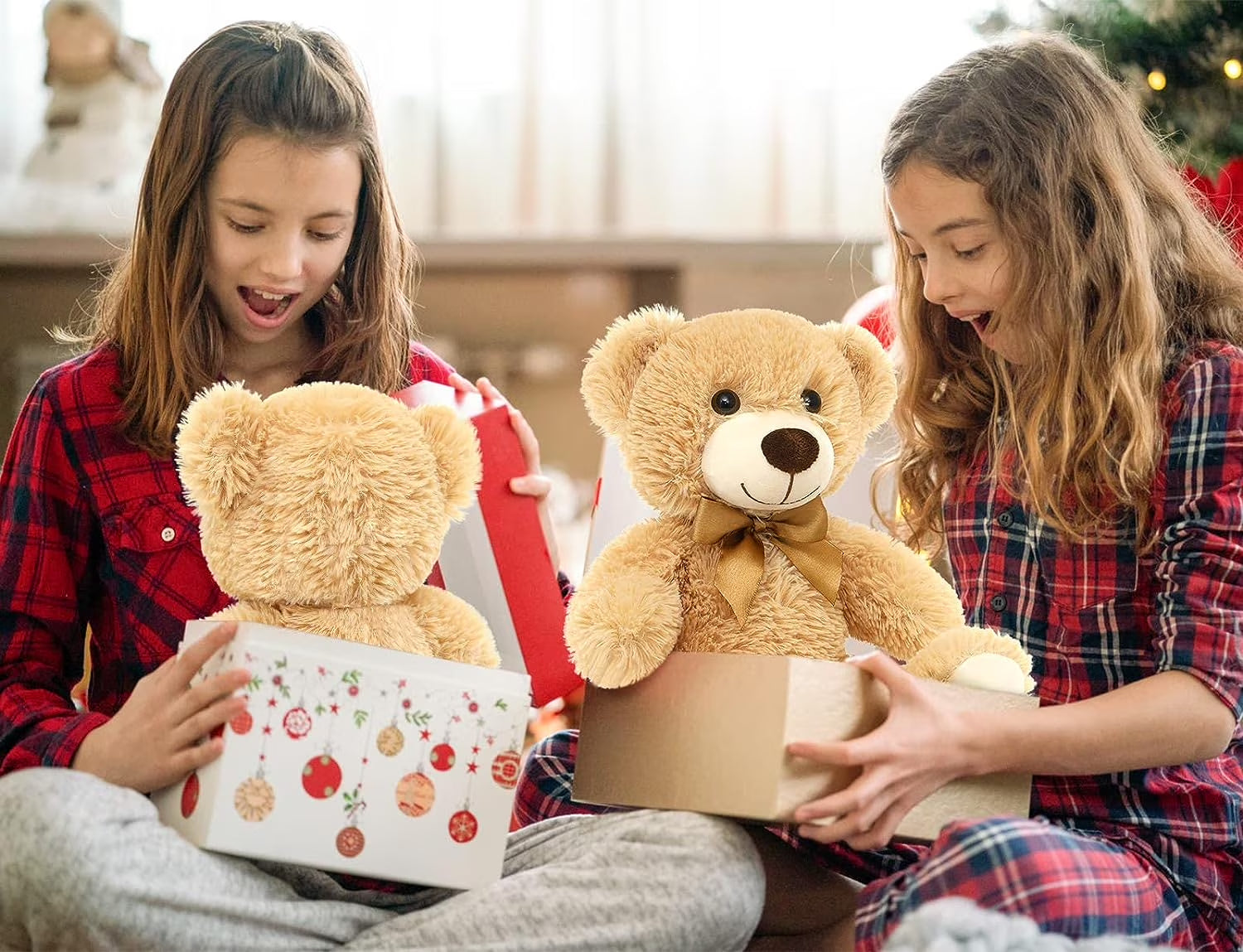 12 Packs Teddy Bear 14" Bulk Stuffed Animals Baby Shower Plush Toy