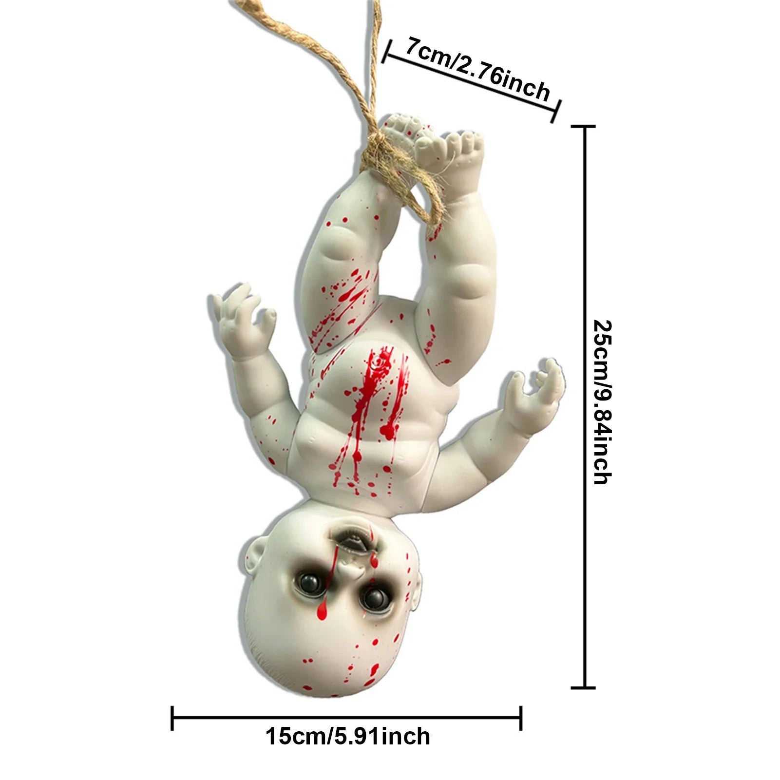 Halloween Scary Doll Christmas Decorations Horror Props for Bar Party Home Decor Spooky Witch Ghost