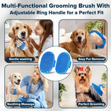 6PCS Grooming Bath Supplies for Dogs, Cats Dog Washing Gloves Dog Bath Brush Dog Shower Brush Pet Grooming Gloves Dog Grooming Kit Pet