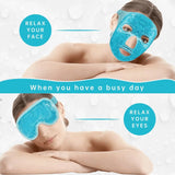 Gel Cooling Face & Eye Mask – Hot & Cold Therapy Pack
