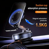Magnetic Car Phone Holder – 360° Rotating Foldable Dashboard Mount