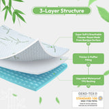 Lux Decor Waterproof Mattress Protector Twin - Premium Bamboo Viscose Twin Mattress Cover, Ultra-Soft Noiseless Cooling Mattress Pad Cover for Bed with 16” Deep Pocket Fitted Mattress Protector