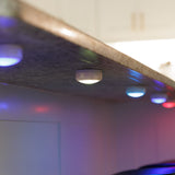 5-Pack Color Changing LED Puck Lights with Remote and Batteries, 1.1 Oz, 2.5 In, 4151