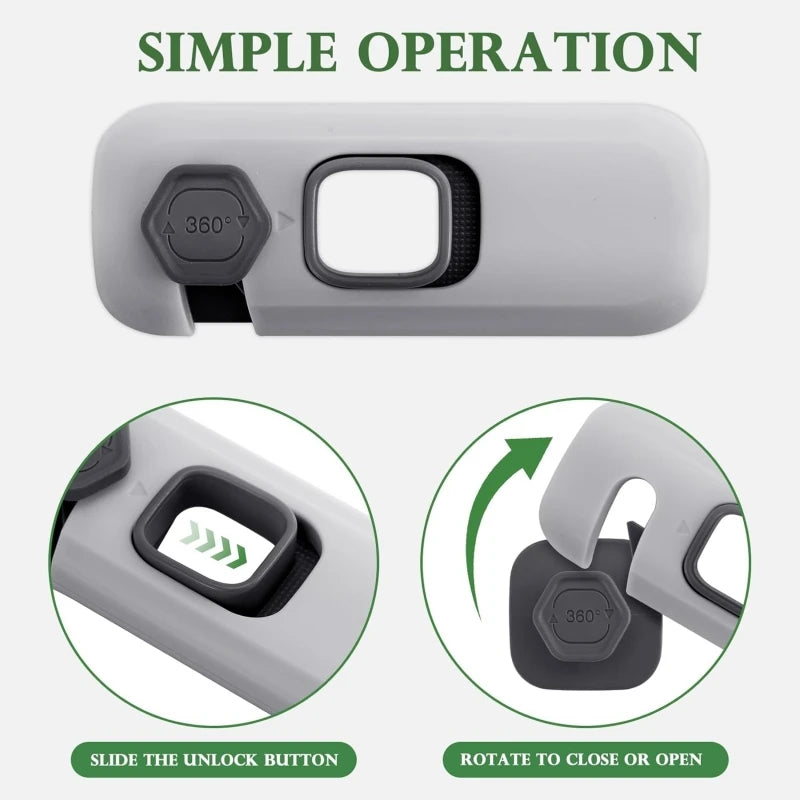 Child Proof Refrigerator Lock – Baby Safety Cabinet & Freezer Door Lock with Strong Adhesive