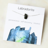 Stone Charm Necklace for Women — Raw Natural Gemstone Pendant