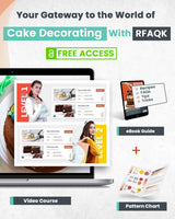 64 Pcs Cake Decorating Kit for Beginners Includes Video Course, Booklet + Baking Supplies Gift - Cake Stand, Leveler, 24 Numbered Piping Tips, Straight & Offset Spatula, & Scraper Sets