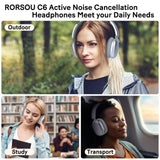 B36 Wireless Bluetooth 5.3 Over-Ear Headphones with ANC Noise Cancelling 8H Playtime Ergonomic Design HD Microphone Foldable
