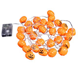 9.84Ft Halloween Pumpkin Lights String, Halloween 20 LED Candle Light Halloween Decoration Pum-Pkin Lantern Pumpkin Decorations