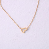 Initial Love Necklace for Women — 18K Gold Plated, Personalized Letter Pendant