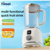 TINSOL New Home Juicer 10 Blades 3000Mah Multifunctional Blender Knob Juicer Ice Crusher High Juicing Rate Kitchen Tools