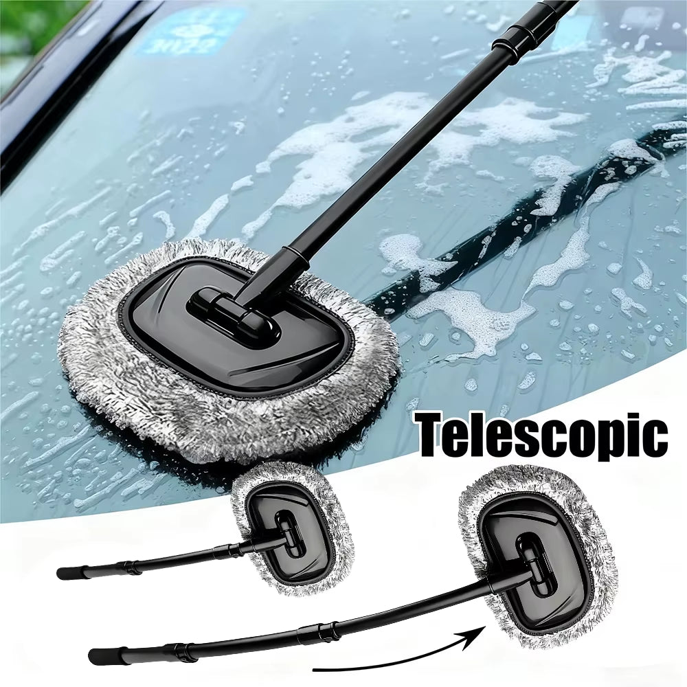 Telescopic Car Wash Mop – Long Handle Cleaning Brush