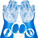 6PCS Grooming Bath Supplies for Dogs, Cats Dog Washing Gloves Dog Bath Brush Dog Shower Brush Pet Grooming Gloves Dog Grooming Kit Pet