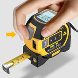 Laser Tape Measure 3 in 1 Digital Tape Measure High Precision Laser Rangefinder Steel Tape Measure