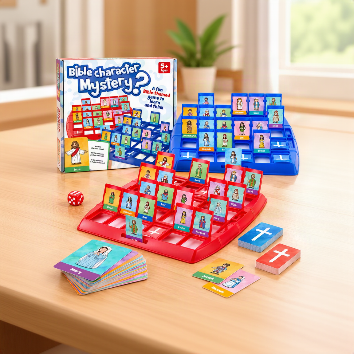 Bible Character Guessing Game – 2-Player Christian Board Game
