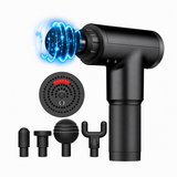 Massage Gun Percussion Massager Deep Tissue Muscle Vibrating Relaxing + 4 Heads