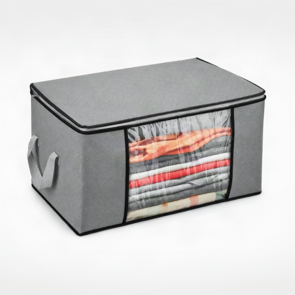 2Pcs 90L Large Foldable Clothes Storage Bags
