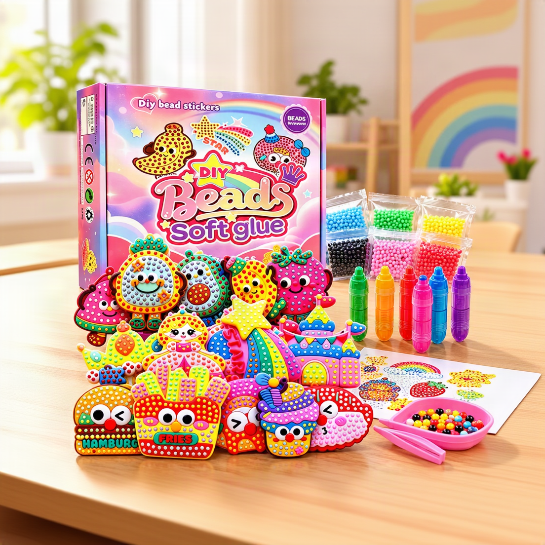 DIY Bead Art Kit – Creative Craft Set for Kids