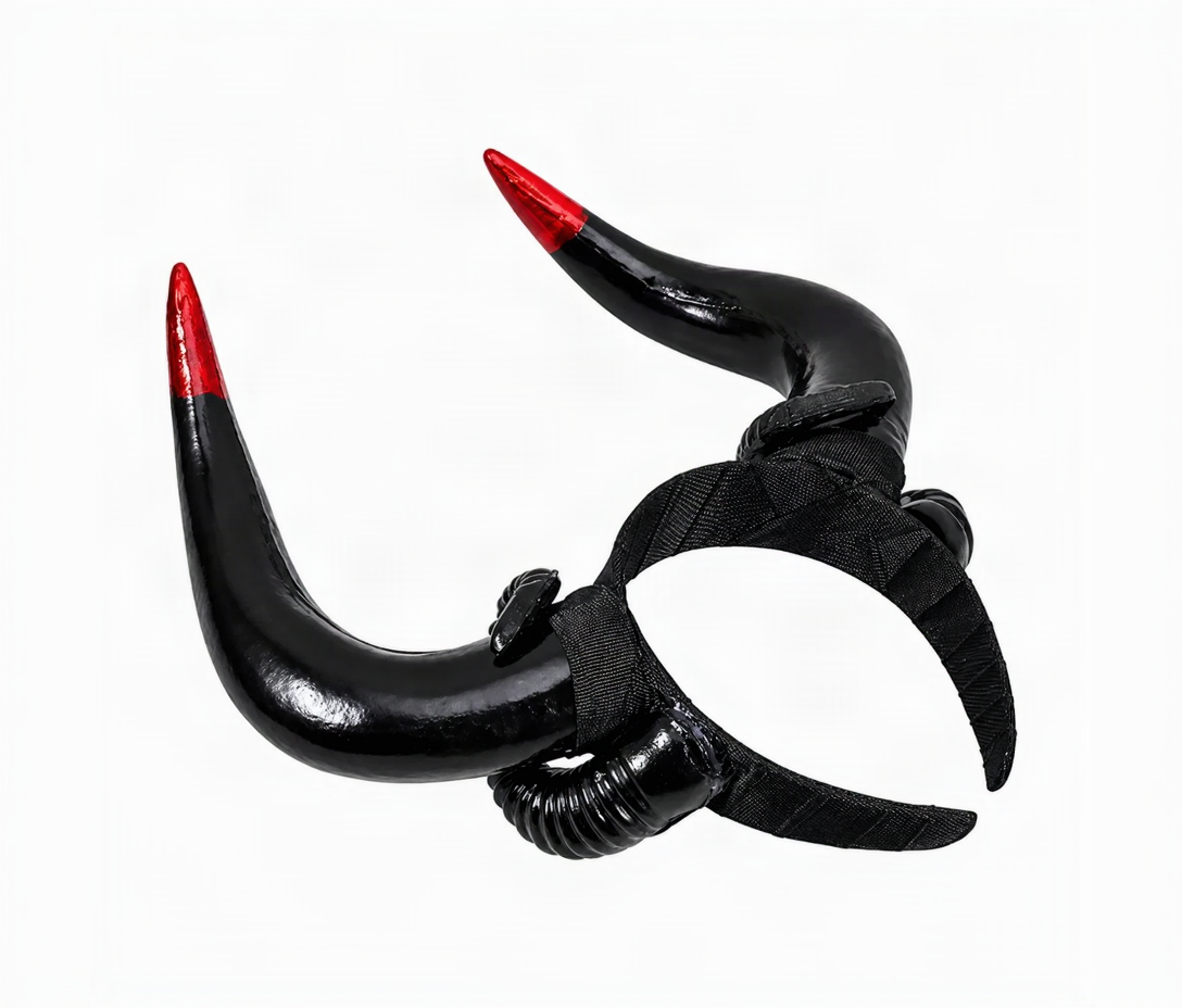 Black Horn Headband – Halloween Cosplay Accessory