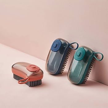 Liquid Dispensing Cleaning Brush | Refillable Household Cleaning Brush