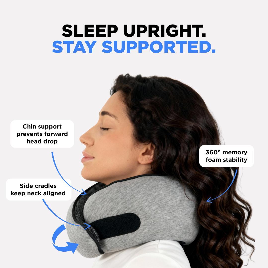 Memory Foam Neck Pillow | Travel Neck Support Pillow