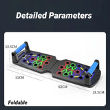 Portable Multifunctional Push up Board Fitness and Muscle Training Device Home Workout Set Foldable Push up Bar Resistance