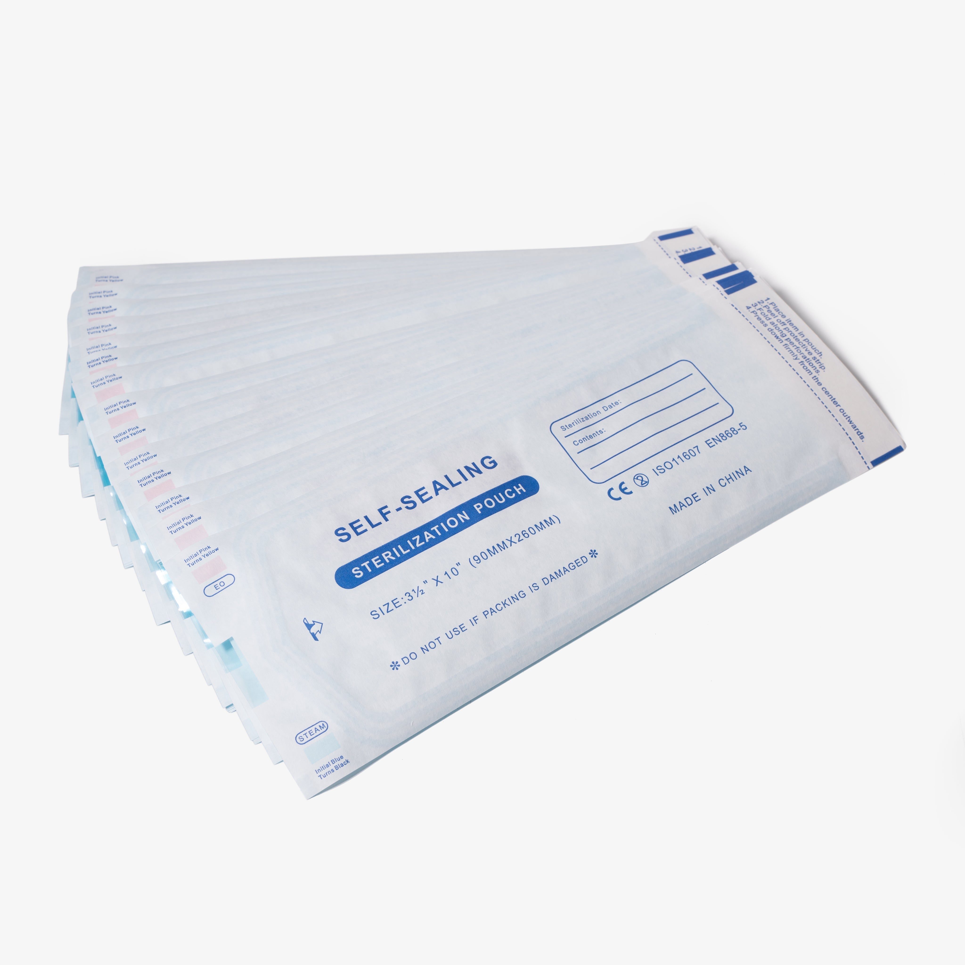 Self-Seal Sterilization Pouch 3.5” X 10” (200 PCS)