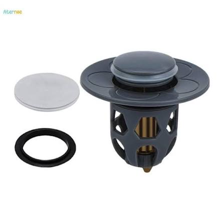 Universal Sink Drain Stopper | Pop-Up Kitchen & Bathroom Drain Plug with Anti-Clog Leak-Proof Drain Filter