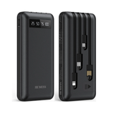 20000mAh Portable Power Bank with Cables – Phone Charger for iPhone & Android