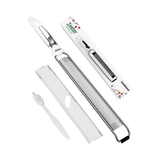 Stainless Steel Lemon Zester & Cheese Grater with Cleaning Brush