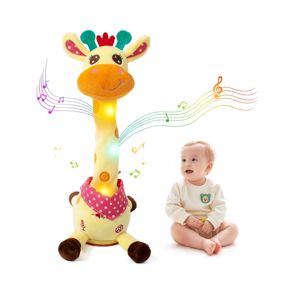 Dancing Talking Giraffe Toy – Musical Singing & Repeating Plush Toy