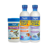 Aquarium Water Treatment & Tropical Fish Food Bundle