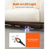 43" Foldable Reacher Grabber with LED Light & Rotating Jaw