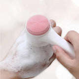 3D Silicone Facial Cleansing Brush – Double-Sided Face Scrubber