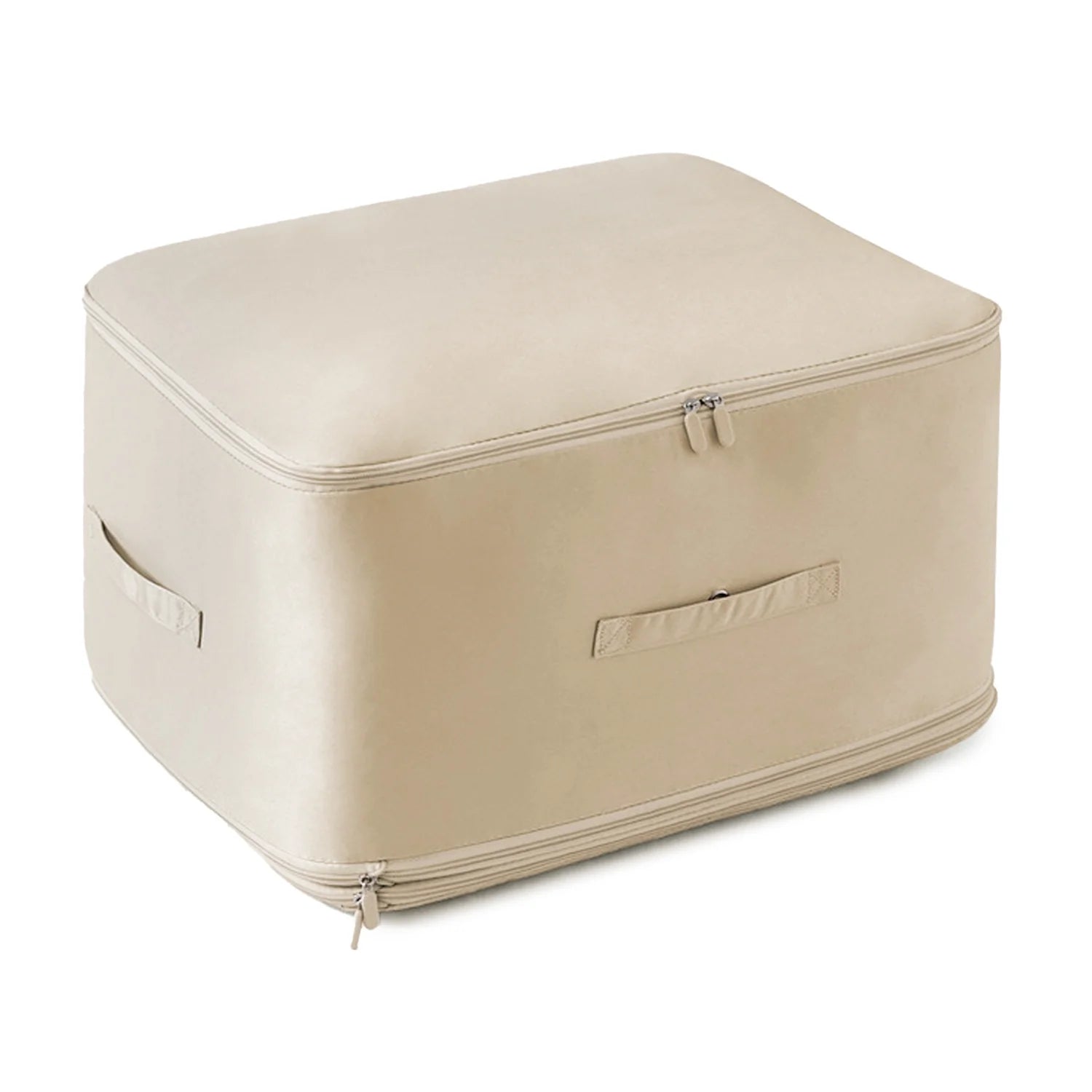 1Pc Foldable Storage Bag for Comforter Quilt Blanket Clothes Season Changing Organization Pillows Beddings with Dual Zippers