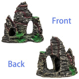 Fish Tank Accessories Aquarium Decorations - 13 Packs Plastic Plants Material Hideout Ornaments Small Size